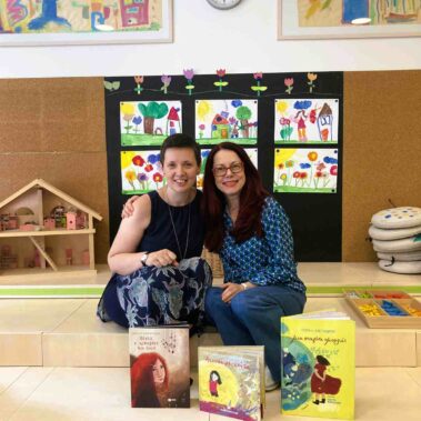 With the educational director of the school Laura Bavalics